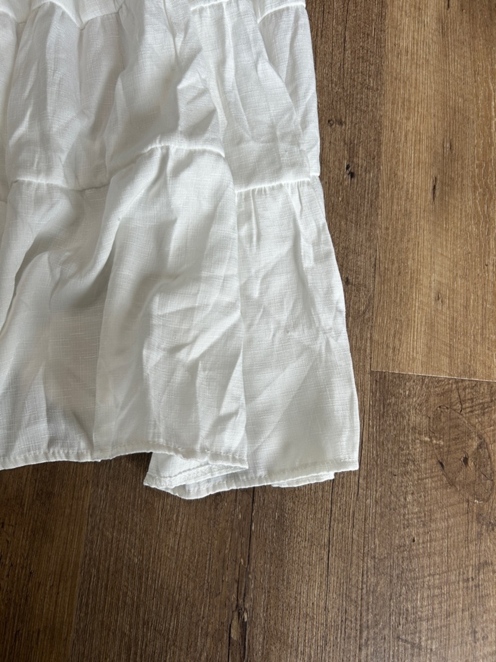 White Maxi Skirt - Lightweight Summer Skirt size small - Picture 7 of 9